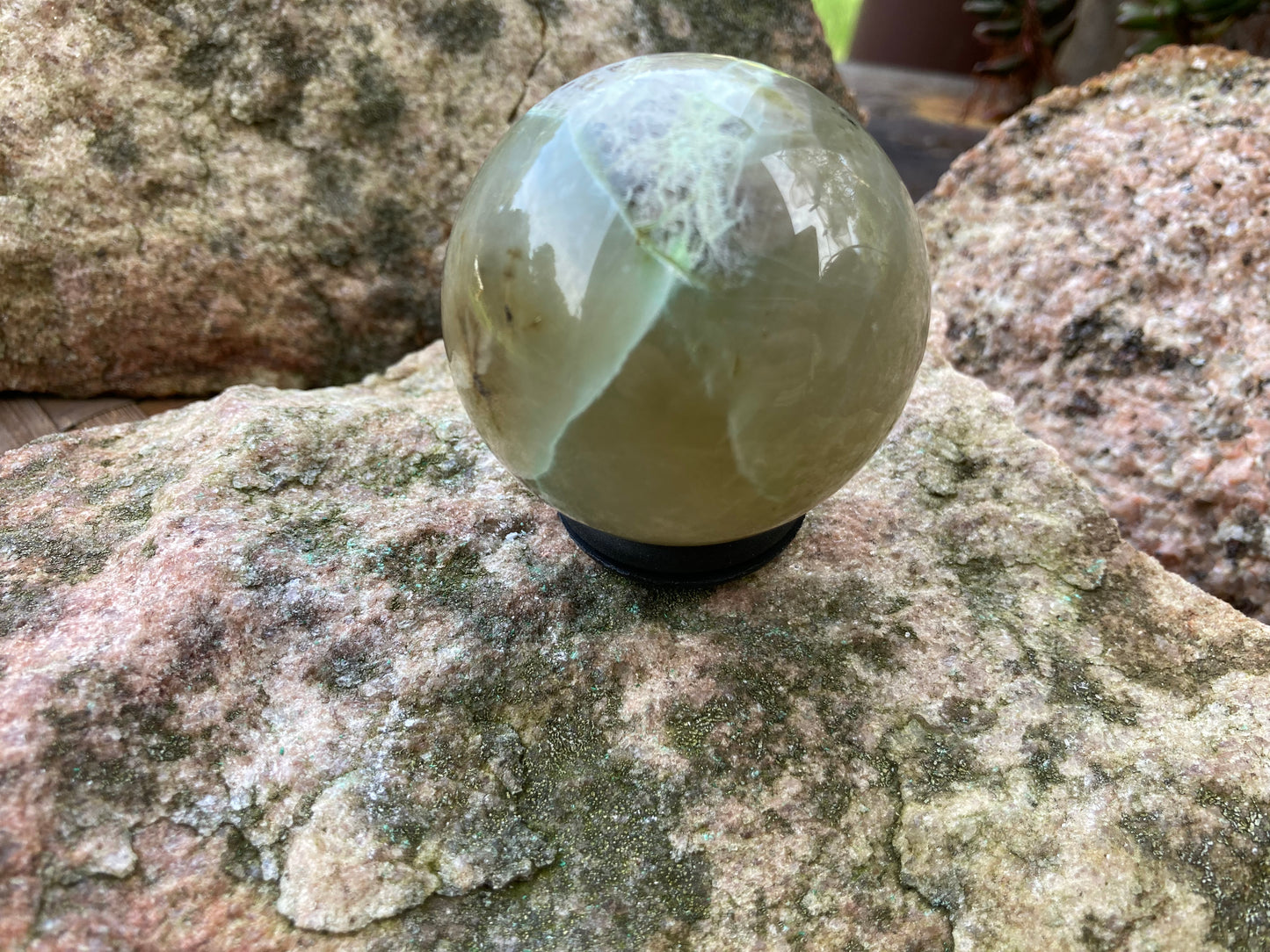 Green Moonstone Sphere