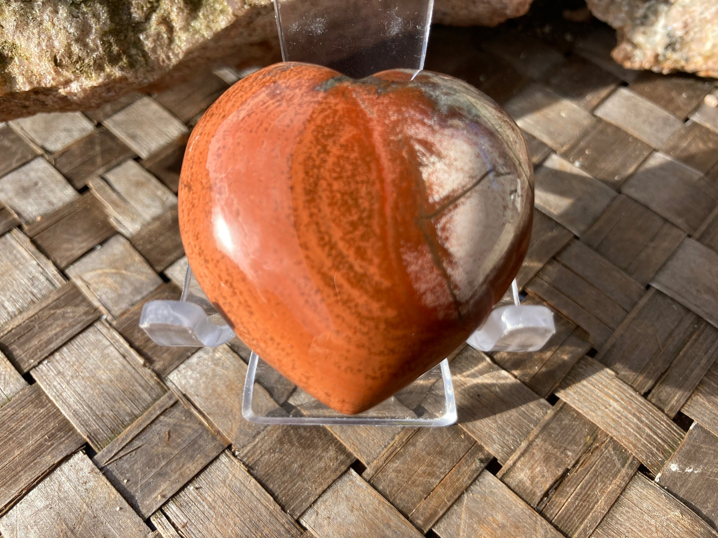 Red Jasper Heart