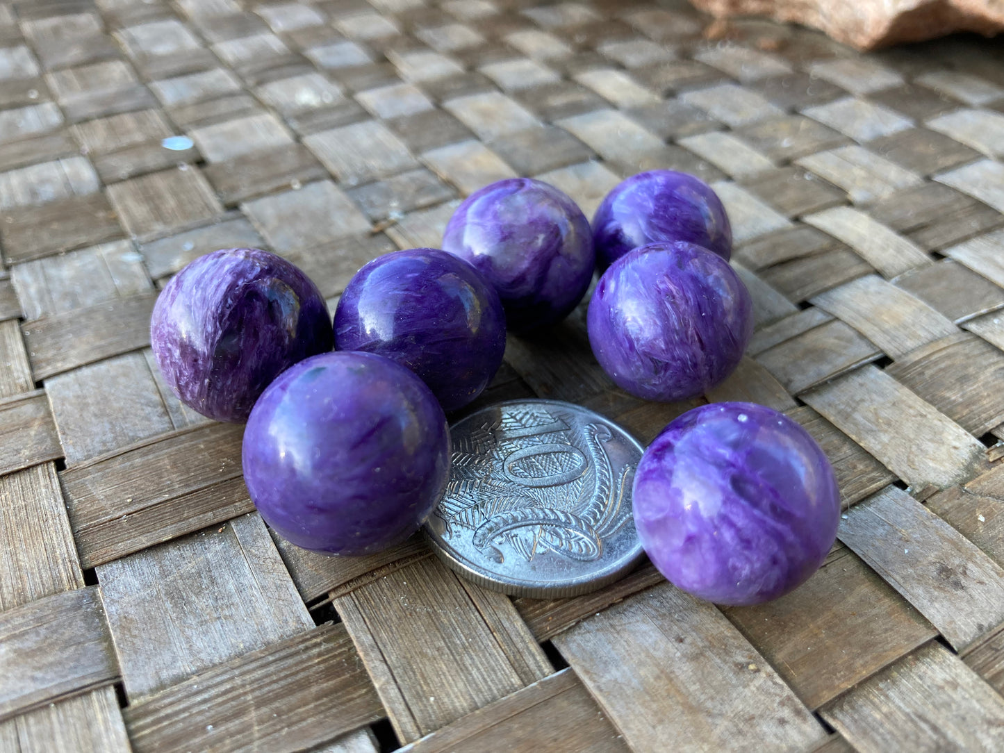 Charoite Spheres