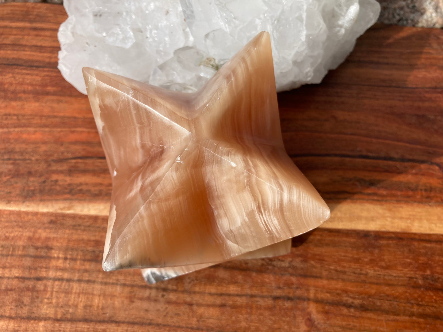 Honey Calcite Merkaba