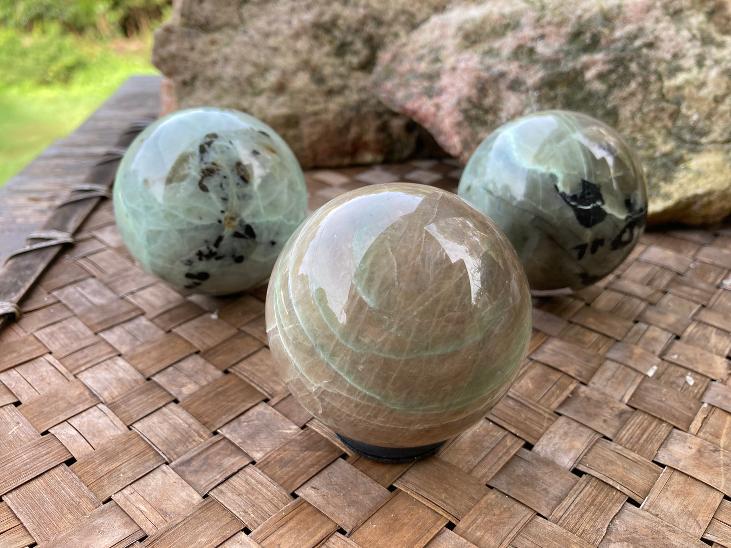 Green Moonstone Sphere