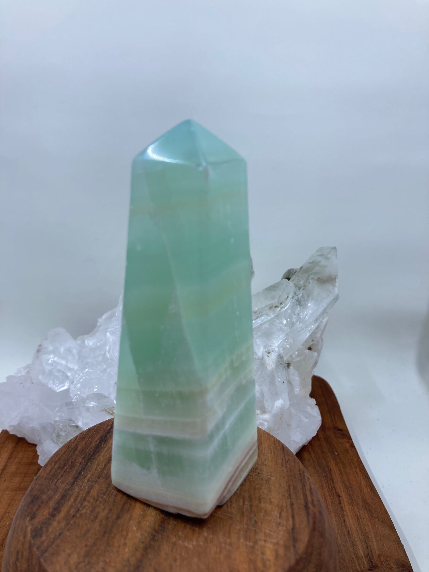 Pistachio Calcite Obelisk