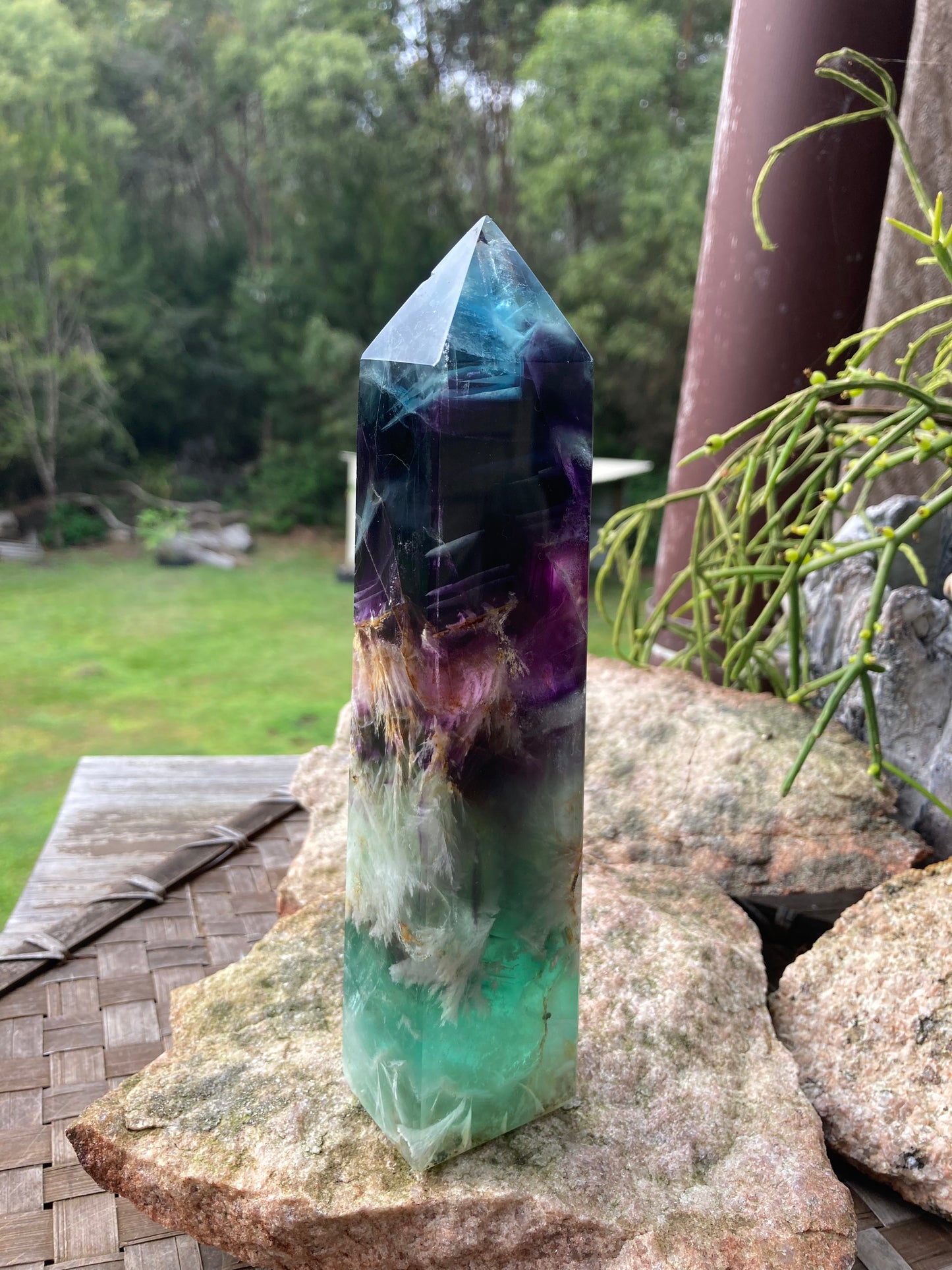 Snowflake Fluorite Tower