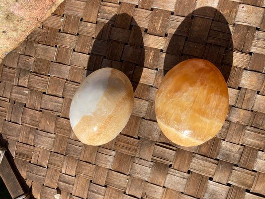 Orange Calcite Palmstones