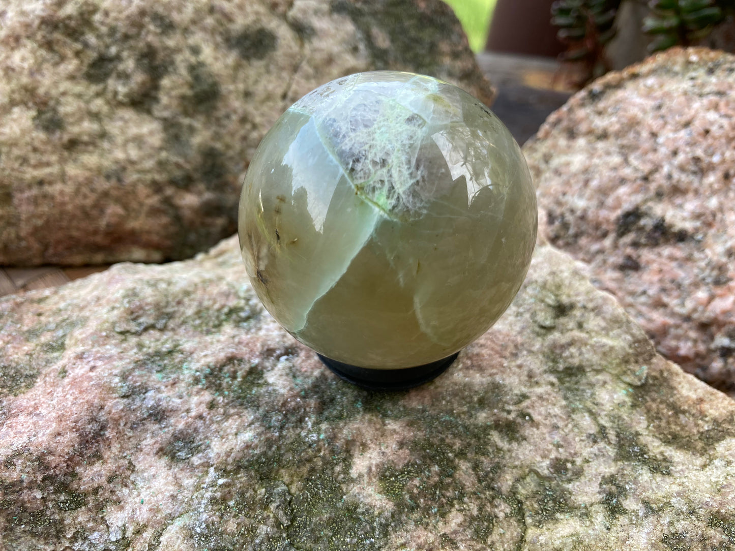 Green Moonstone Sphere