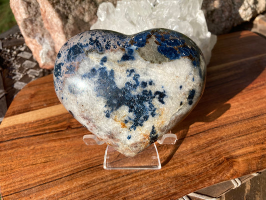 Dumortierite Heart