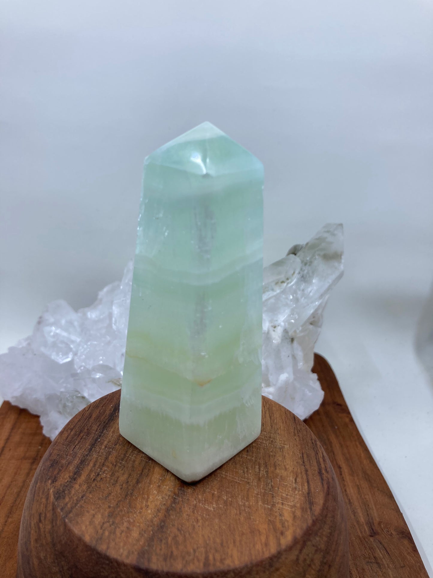 Pistachio Calcite Obelisk