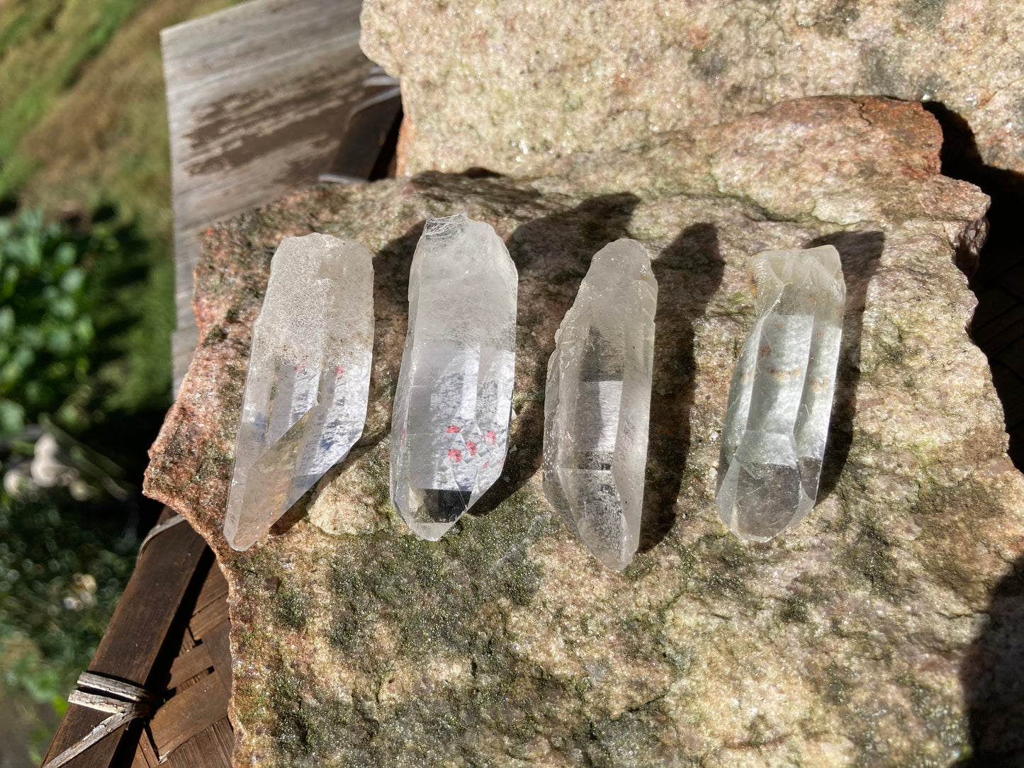 Chlorite in Quartz Points