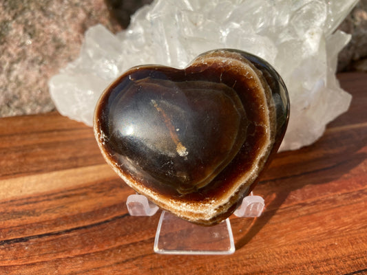 Chocolate Calcite Heart