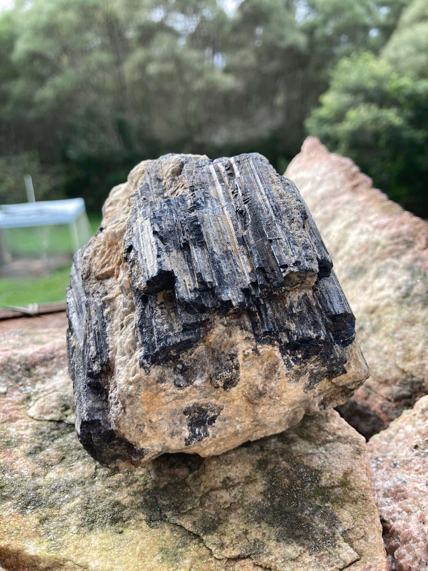 Black Tourmaline in Matrix